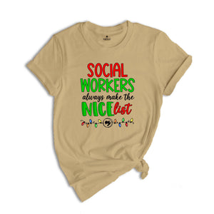 Social Workers Christmas Shirt, Social Workers New Year Shirt, Social Workers Appreciation Tee, Proud Social Worker Shirt