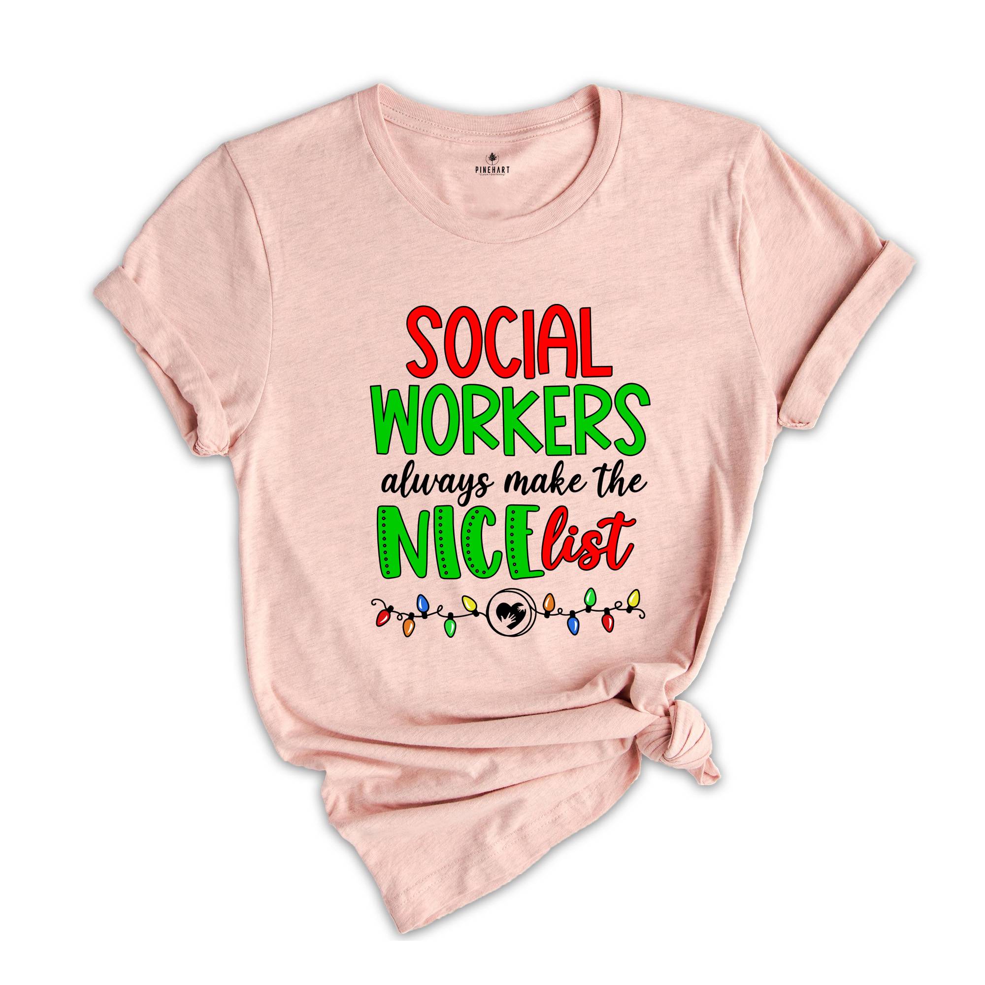 Social Workers Christmas Shirt, Social Workers New Year Shirt, Social Workers Appreciation Tee, Proud Social Worker Shirt