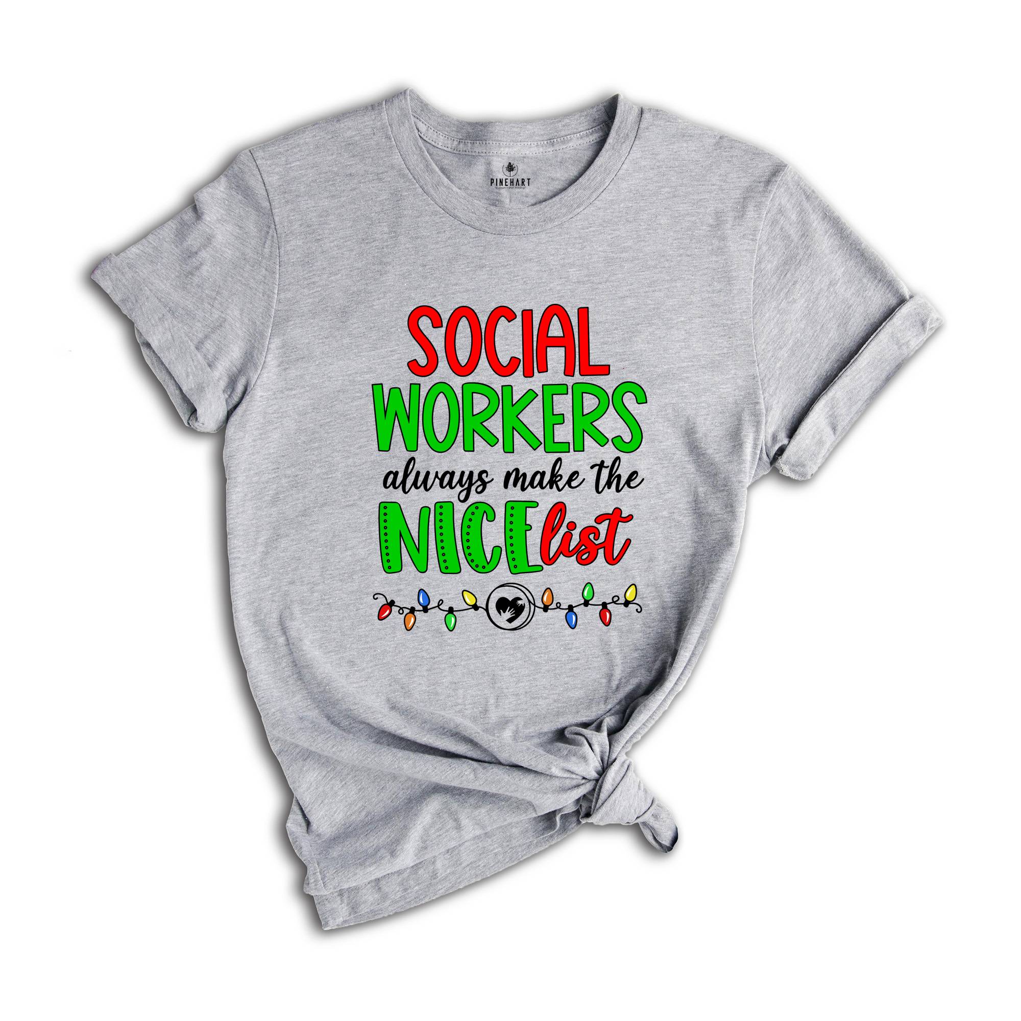 Social Workers Christmas Shirt, Social Workers New Year Shirt, Social Workers Appreciation Tee, Proud Social Worker Shirt