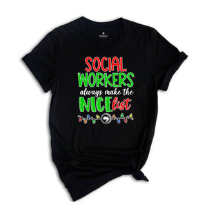 Social Workers Christmas Shirt, Social Workers New Year Shirt, Social Workers Appreciation Tee, Proud Social Worker Shirt