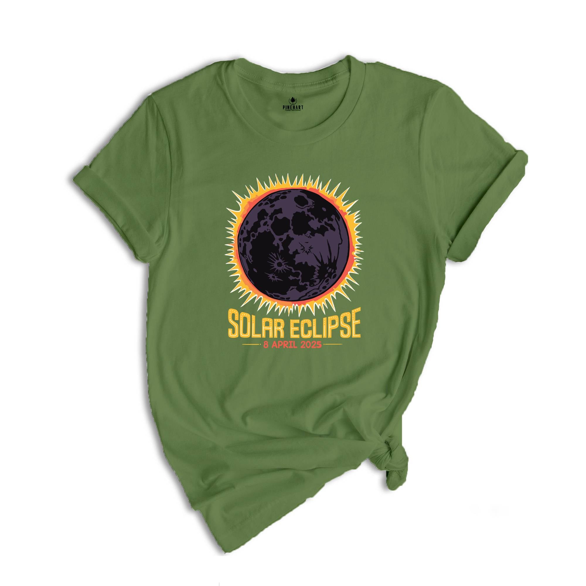 Solar Eclipse 2025 T-Shirt, April 8 2025 Solar Eclipse, Total Solar Eclipse Apparel, Solar Eclipse Shirt