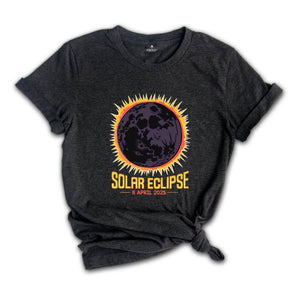 Solar Eclipse 2025 T-Shirt, April 8 2025 Solar Eclipse, Total Solar Eclipse Apparel, Solar Eclipse Shirt
