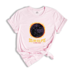 Solar Eclipse 2025 T-Shirt, April 8 2025 Solar Eclipse, Total Solar Eclipse Apparel, Solar Eclipse Shirt