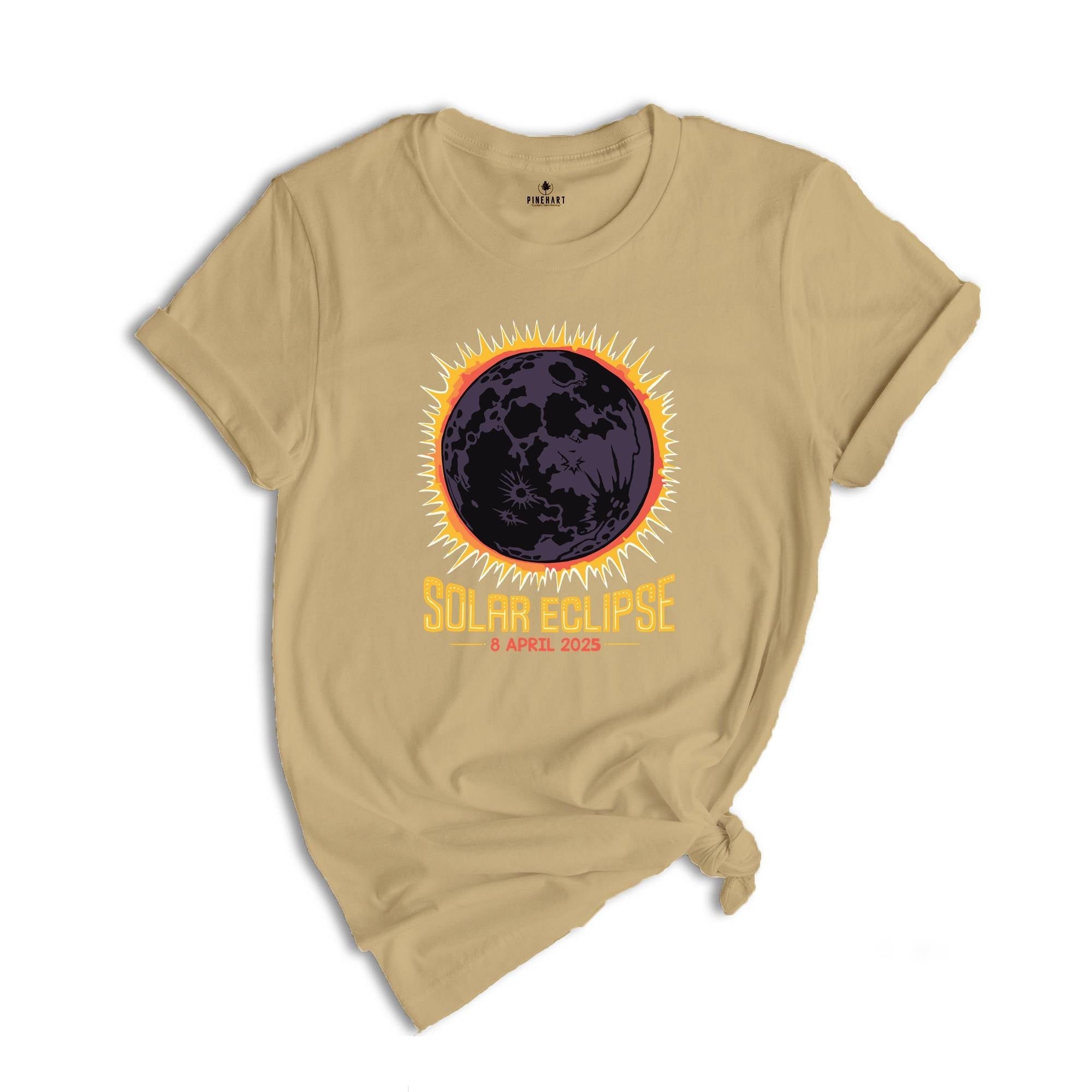 Solar Eclipse 2025 T-Shirt, April 8 2025 Solar Eclipse, Total Solar Eclipse Apparel, Solar Eclipse Shirt