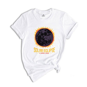 Solar Eclipse 2025 T-Shirt, April 8 2025 Solar Eclipse, Total Solar Eclipse Apparel, Solar Eclipse Shirt