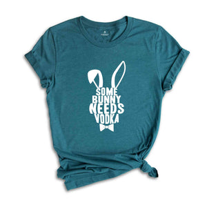 Some Bunny Needs Vodka Shirt, Easter Bunny Shirt, Retro Easter Shirt, Funny Easter Shirt, Cute Easter T-shirt, Easter Drinking Tee