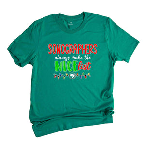 Sonographer Christmas Shirt, Sonography Assistant Christmas Shirt, Sonographer Appreciation Tee, Proud Sonographer Shirt, Para Christmas Gif
