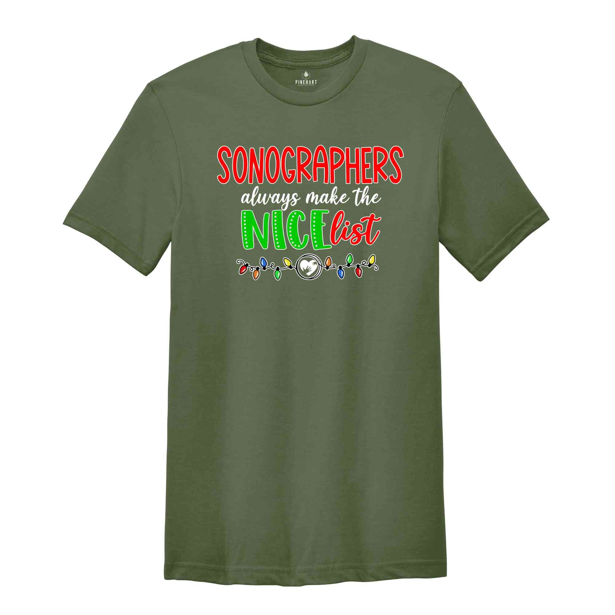 Sonographer Christmas Shirt, Sonography Assistant Christmas Shirt, Sonographer Appreciation Tee, Proud Sonographer Shirt, Para Christmas Gif