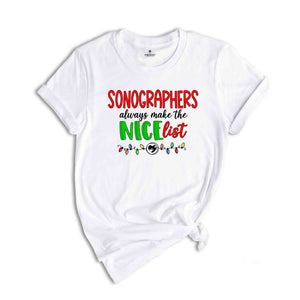 Sonographer Christmas Shirt, Sonography Assistant Christmas Shirt, Sonographer Appreciation Tee, Proud Sonographer Shirt, Para Christmas Gif