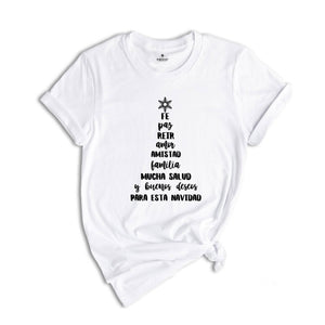Spanish Christmas T-shirt, Hispanic Shirt, Christmas Family Gift, Mexican Christmas Tee, Spanish Apparel, Holiday Shirt
