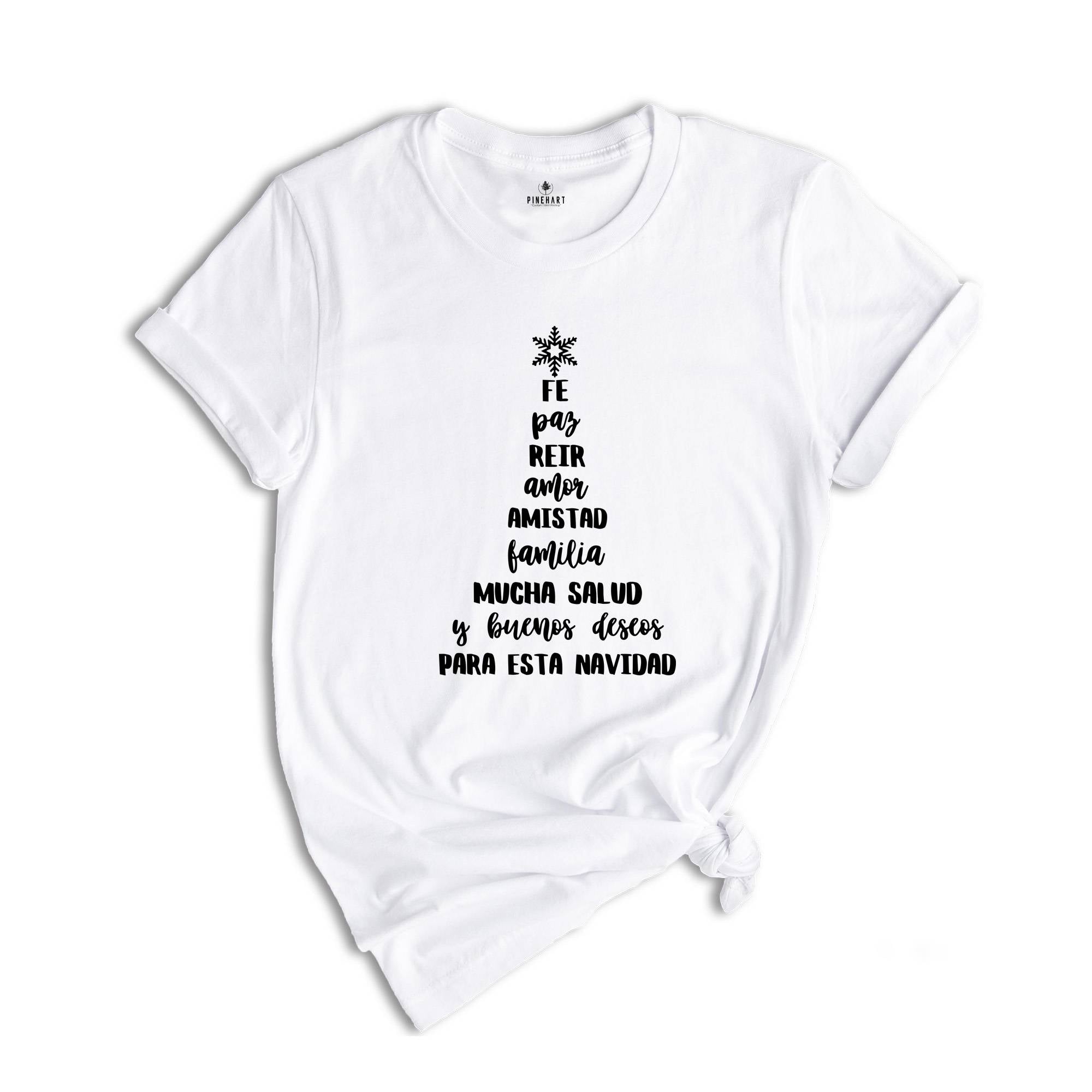 Spanish Christmas T-shirt, Hispanic Shirt, Christmas Family Gift, Mexican Christmas Tee, Spanish Apparel, Holiday Shirt