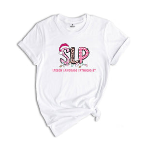 Speech Language Theraphy Shirt, Christmas SLP T-Shirt, Speech Therapy Tee, Christmas Speech Pathologist Shirt, Christmas Gift For SLP