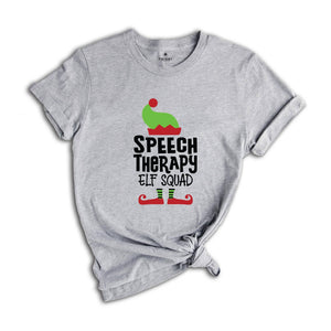 Speech Therapy Elf Squad Shirt, Christmas Speech Therapy Shirt, SLP Shirt, Speech Therapist Shirt, Speech Language Crew,Speech Therapy Shirt