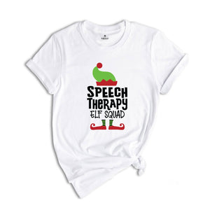 Speech Therapy Elf Squad Shirt, Christmas Speech Therapy Shirt, SLP Shirt, Speech Therapist Shirt, Speech Language Crew,Speech Therapy Shirt