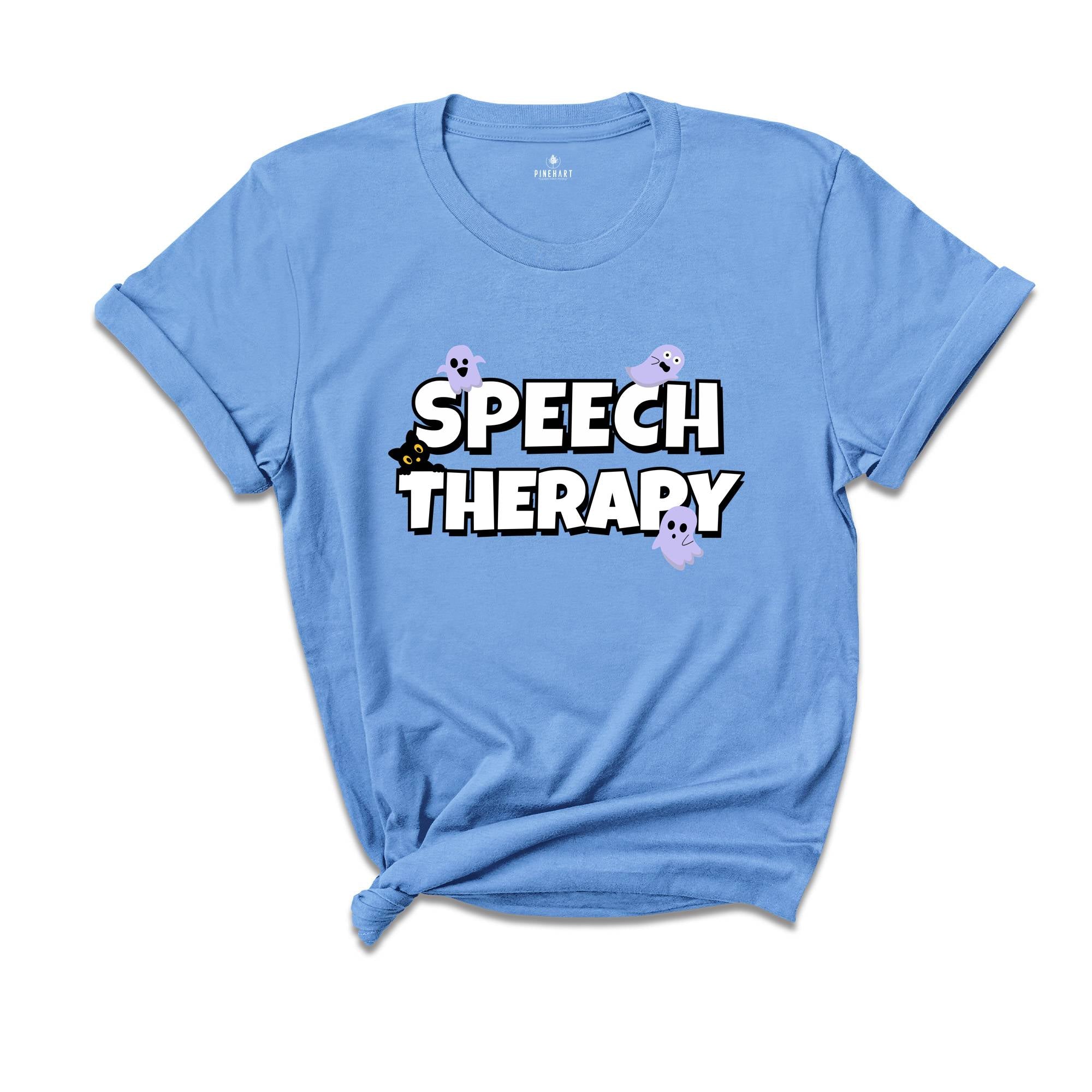 Speech Therapy Halloween Shirt, Slp Halloween Shirt, SLP Ghost Shirt, Spooky Slp Fall Tee, Speech Language Therapy Halloween Shirt