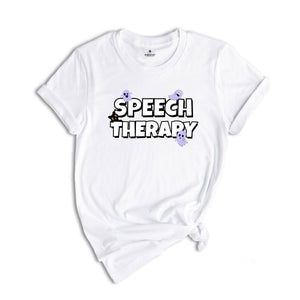 Speech Therapy Halloween Shirt, Slp Halloween Shirt, SLP Ghost Shirt, Spooky Slp Fall Tee, Speech Language Therapy Halloween Shirt