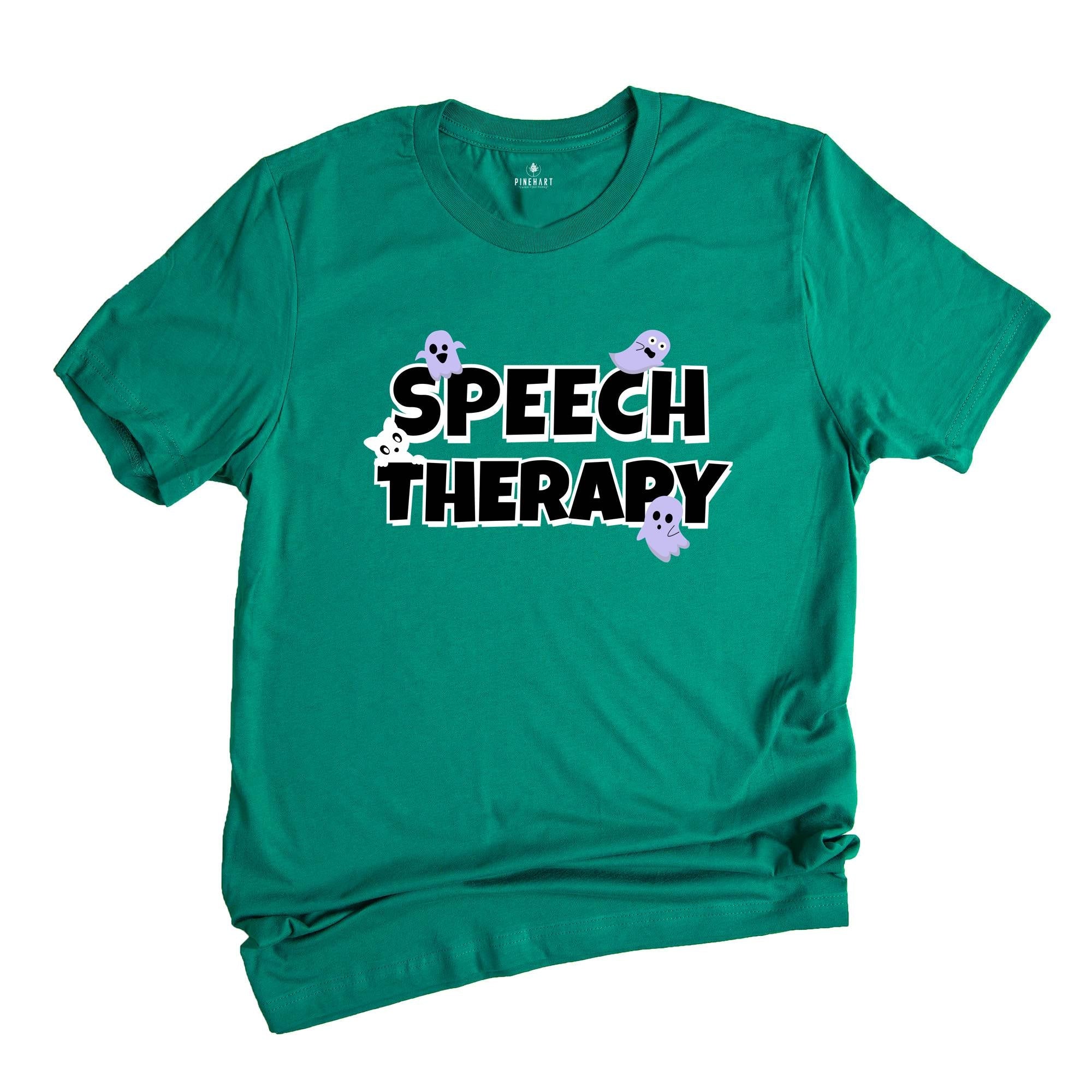 Speech Therapy Halloween Shirt, Slp Halloween Shirt, SLP Ghost Shirt, Spooky Slp Fall Tee, Speech Language Therapy Halloween Shirt