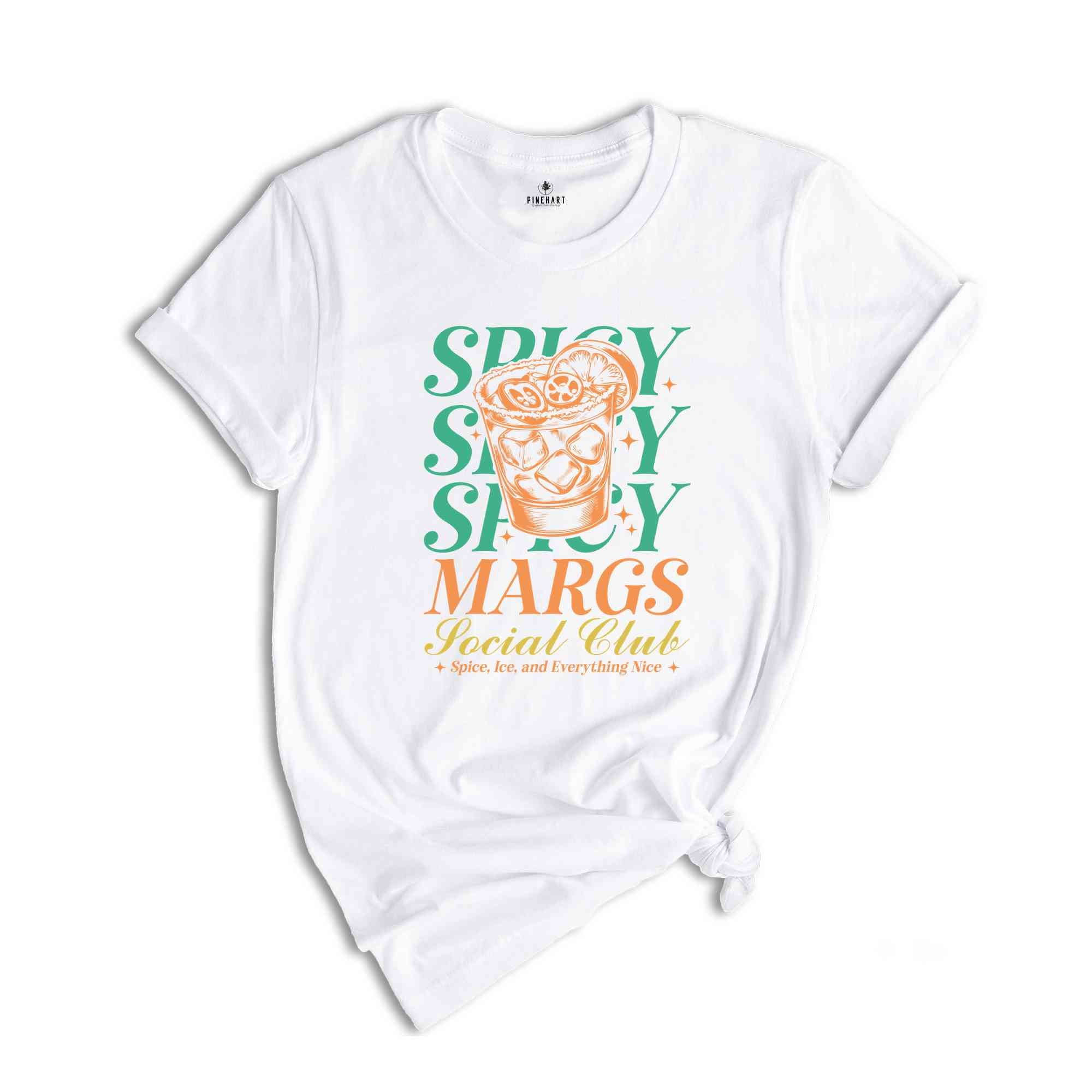 Spicy Margs Social Club Shirt, Summer Shirt, Beach Vacation Shirt, Beach Mode Shirt, Summer Vibes Tee, Margarita Lover Shirt, Summer Vibe