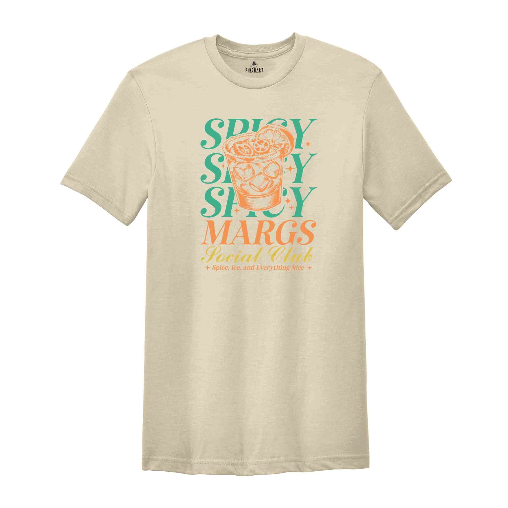 Spicy Margs Social Club Shirt, Summer Shirt, Beach Vacation Shirt, Beach Mode Shirt, Summer Vibes Tee, Margarita Lover Shirt, Summer Vibe