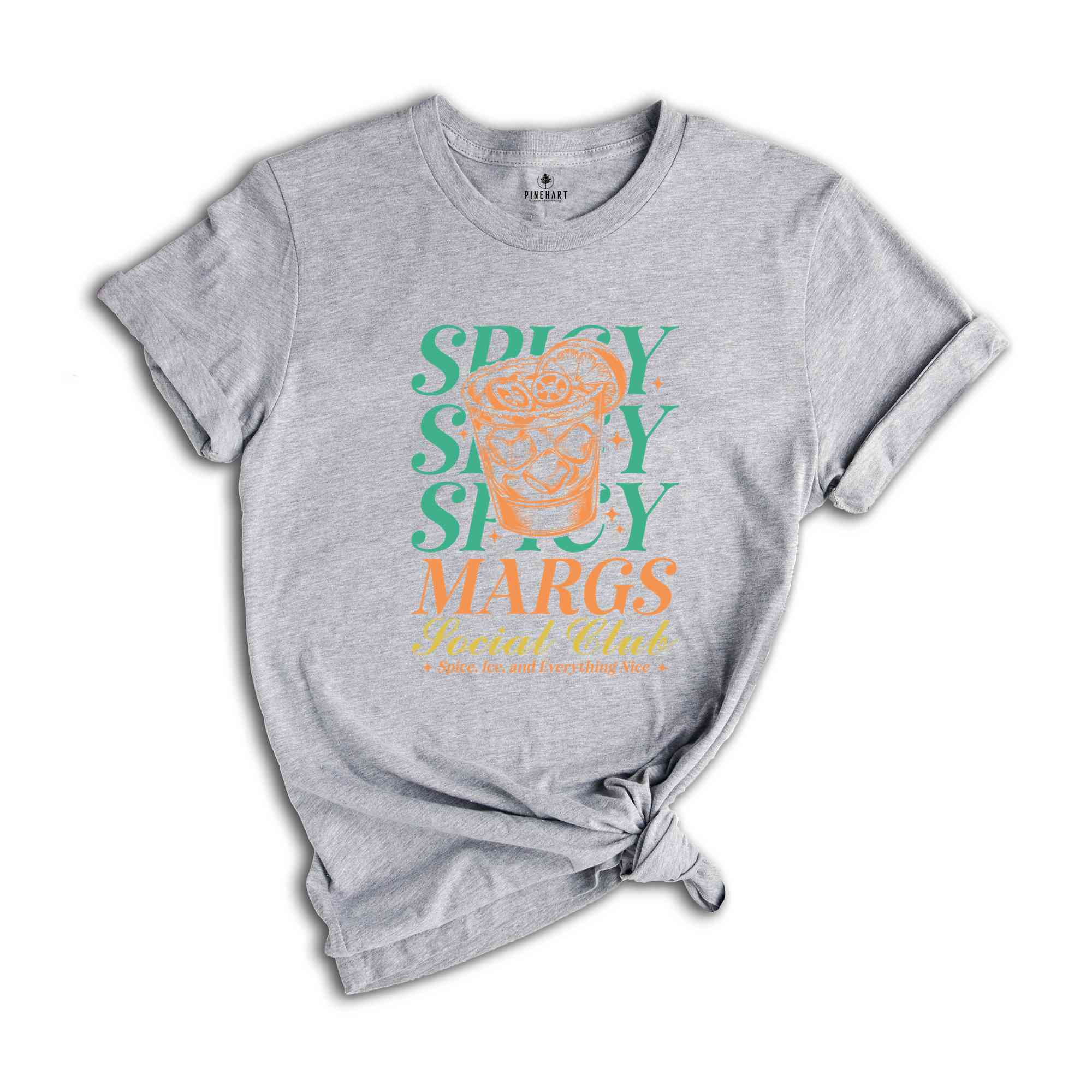 Spicy Margs Social Club Shirt, Summer Shirt, Beach Vacation Shirt, Beach Mode Shirt, Summer Vibes Tee, Margarita Lover Shirt, Summer Vibe