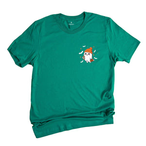 Spooky Ghost Halloween Shirt, Ghost With Energy Drink Fall Tee, Spooky Season T-Shirt, Ghost Aesthetic Tee