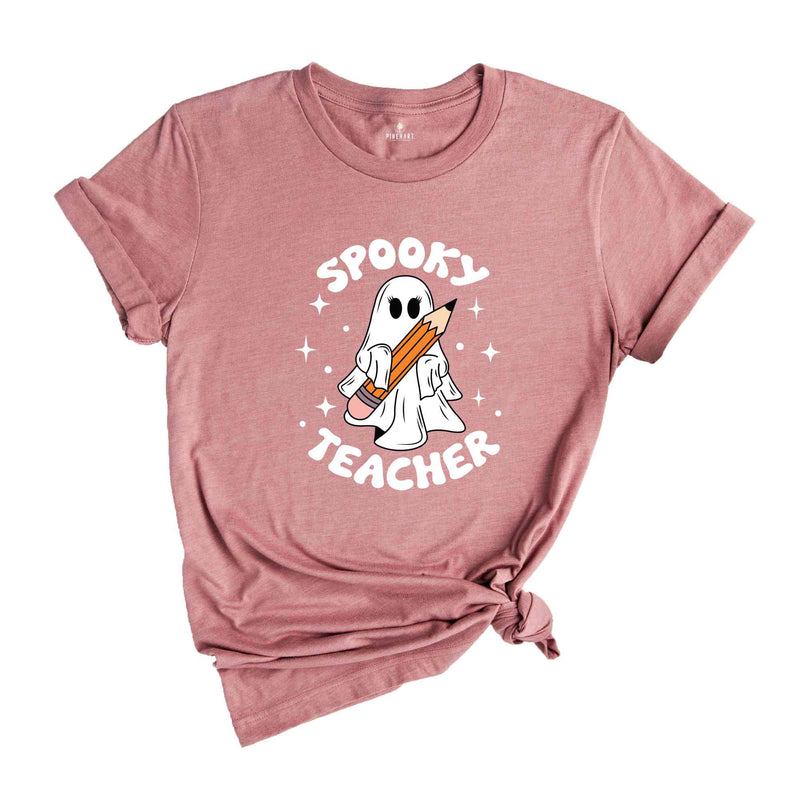 Spooky Teacher Ghost Shirt, Cute Ghost Shirt, Boo Shirt, Halloween Gift For Teachers, Teacher Appreciation, Halloween Gift, Spooky Shirt