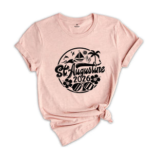 St Augustine 2026 Shirt, St Augustine Lover, St Augustine Fan, St Augustine Beach Shirt, St Augustine Holiday Shirt, City Of Florida Shirt