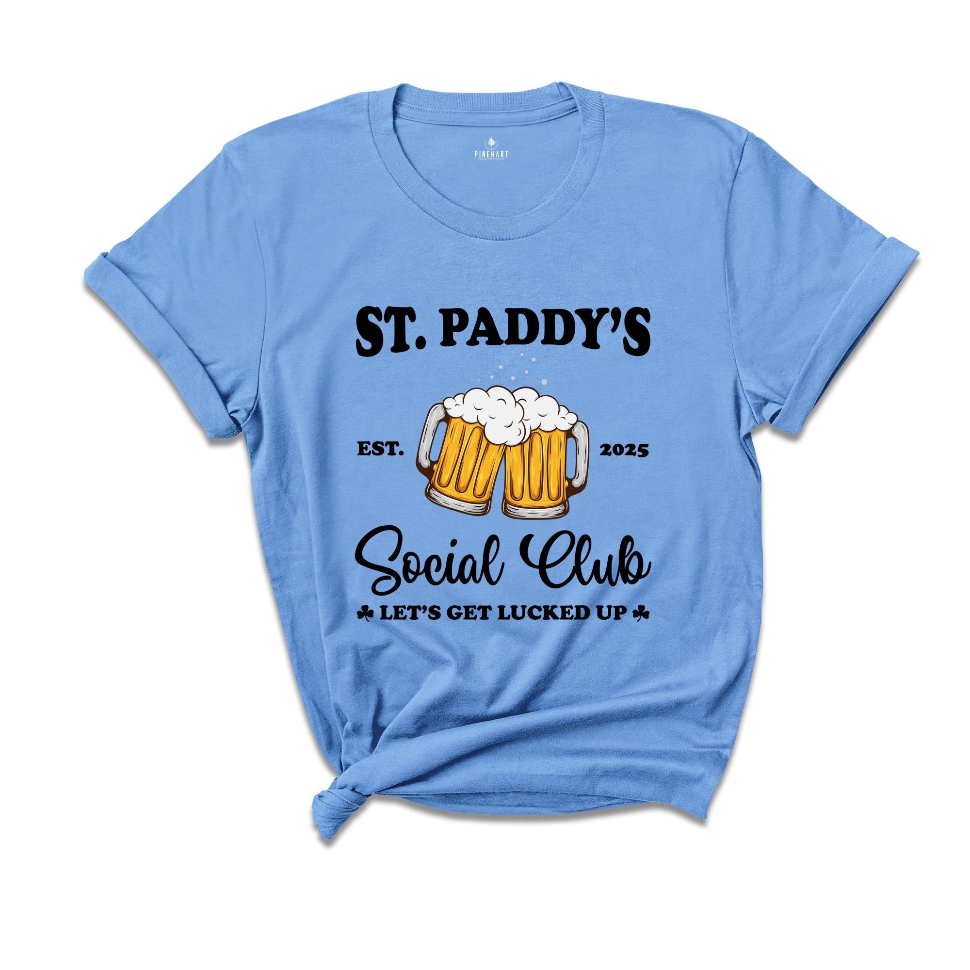 St Paddys Social Club Shirt, Saint Patrick's Day, Drinking Shirt, Shamrock Shirt, Irish Shirt, Beer Lover Shirt, Bartender Shirt