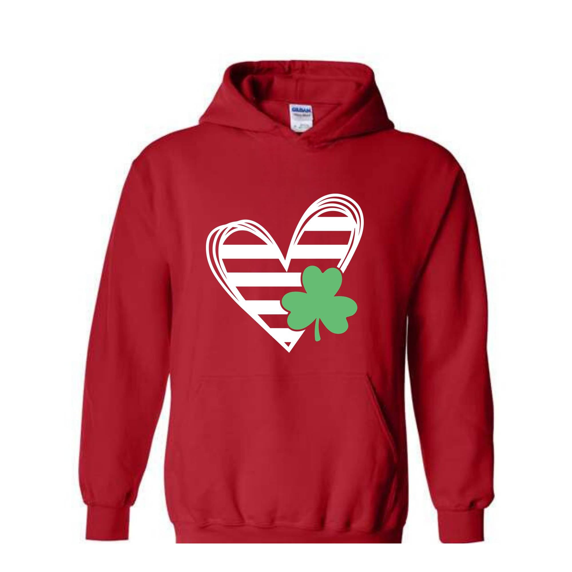St Patricks Heart Hoodie , St Paddys Day Sweatshirt, Lucky Heart Sweatshirt, Lucky Sweatshirt, Blessed Sweatshirt, St Patricks Gift