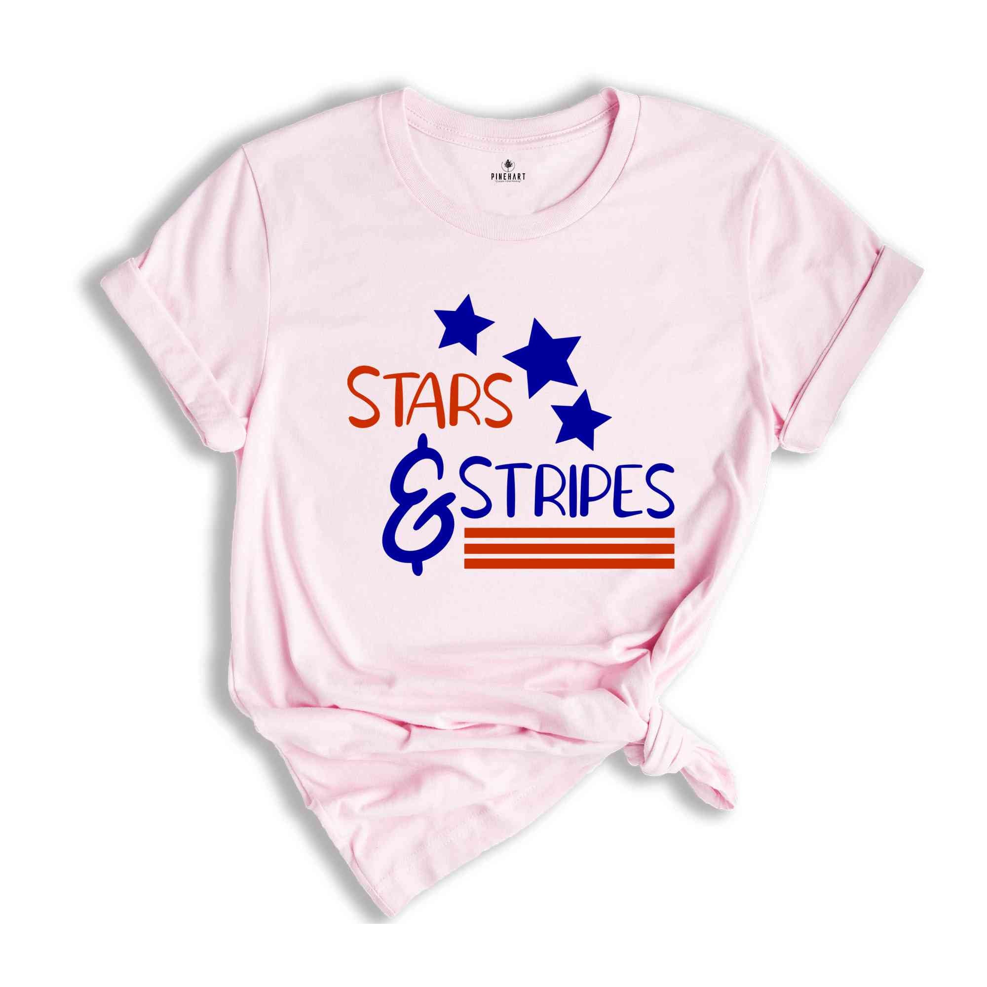 Stars and Stripes Shirt, Retro American Flag, 4th of July Shirts, Merica Shirt, Womens 4th of July,Minimalist Design, Memorial Day