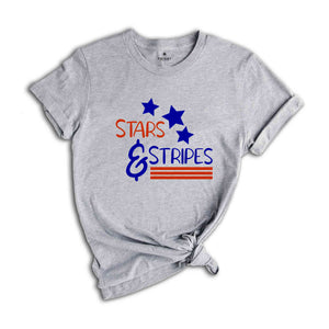 Stars and Stripes Shirt, Retro American Flag, 4th of July Shirts, Merica Shirt, Womens 4th of July,Minimalist Design, Memorial Day