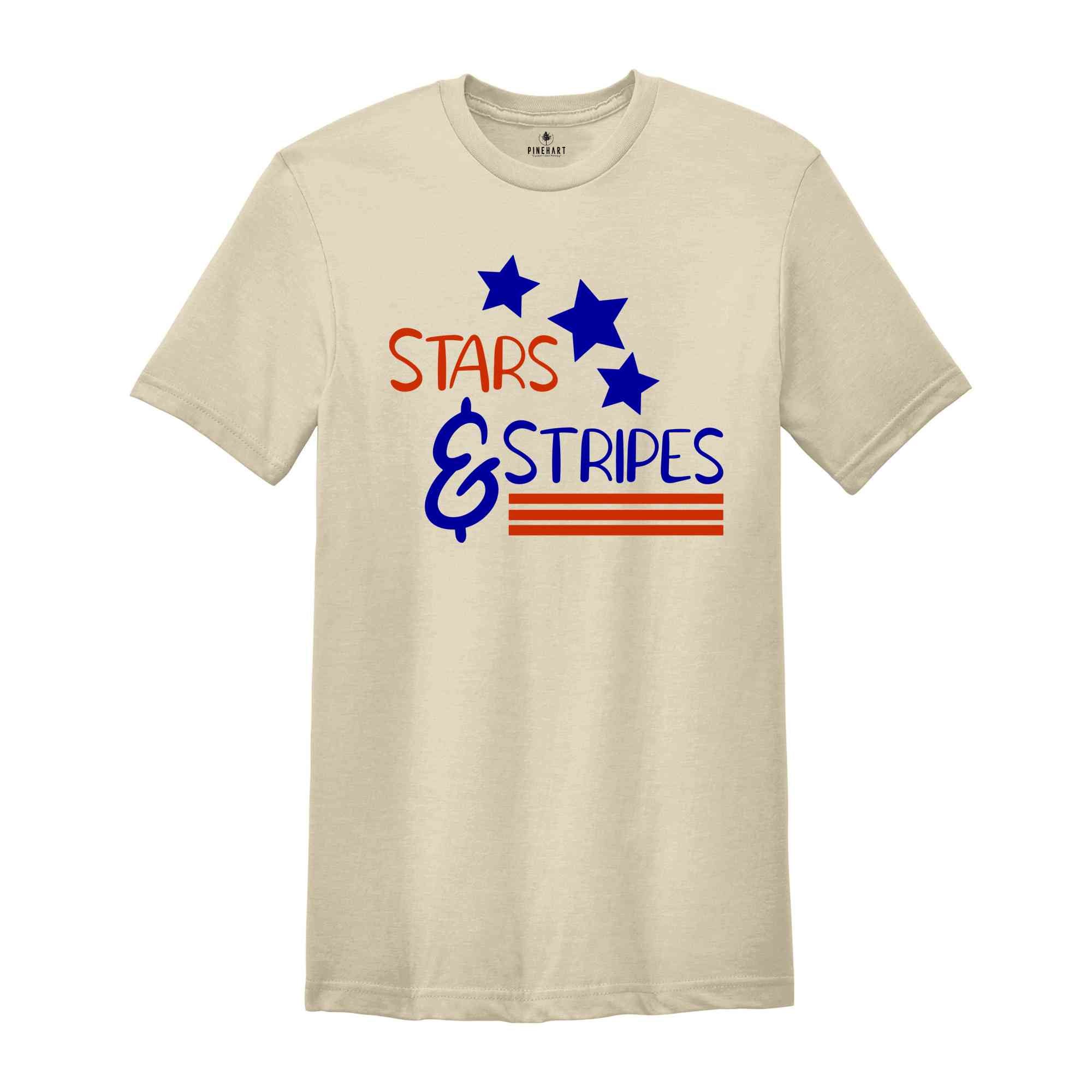 Stars and Stripes Shirt, Retro American Flag, 4th of July Shirts, Merica Shirt, Womens 4th of July,Minimalist Design, Memorial Day