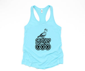 Stay Coo Tank Top, Bird Lovers Tank Top, Funny Pigeon Tank Top, Cool Bird Tank Top, Gifts For Bird Lovers