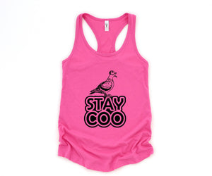 Stay Coo Tank Top, Bird Lovers Tank Top, Funny Pigeon Tank Top, Cool Bird Tank Top, Gifts For Bird Lovers