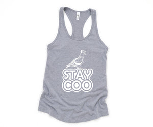 Stay Coo Tank Top, Bird Lovers Tank Top, Funny Pigeon Tank Top, Cool Bird Tank Top, Gifts For Bird Lovers