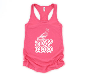 Stay Coo Tank Top, Bird Lovers Tank Top, Funny Pigeon Tank Top, Cool Bird Tank Top, Gifts For Bird Lovers