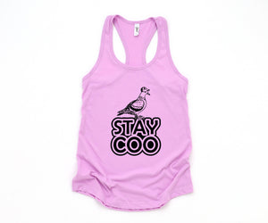 Stay Coo Tank Top, Bird Lovers Tank Top, Funny Pigeon Tank Top, Cool Bird Tank Top, Gifts For Bird Lovers