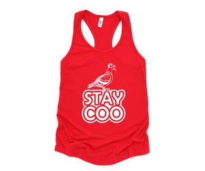 Stay Coo Tank Top, Bird Lovers Tank Top, Funny Pigeon Tank Top, Cool Bird Tank Top, Gifts For Bird Lovers