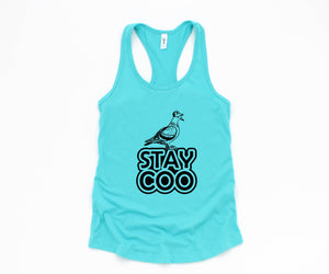 Stay Coo Tank Top, Bird Lovers Tank Top, Funny Pigeon Tank Top, Cool Bird Tank Top, Gifts For Bird Lovers
