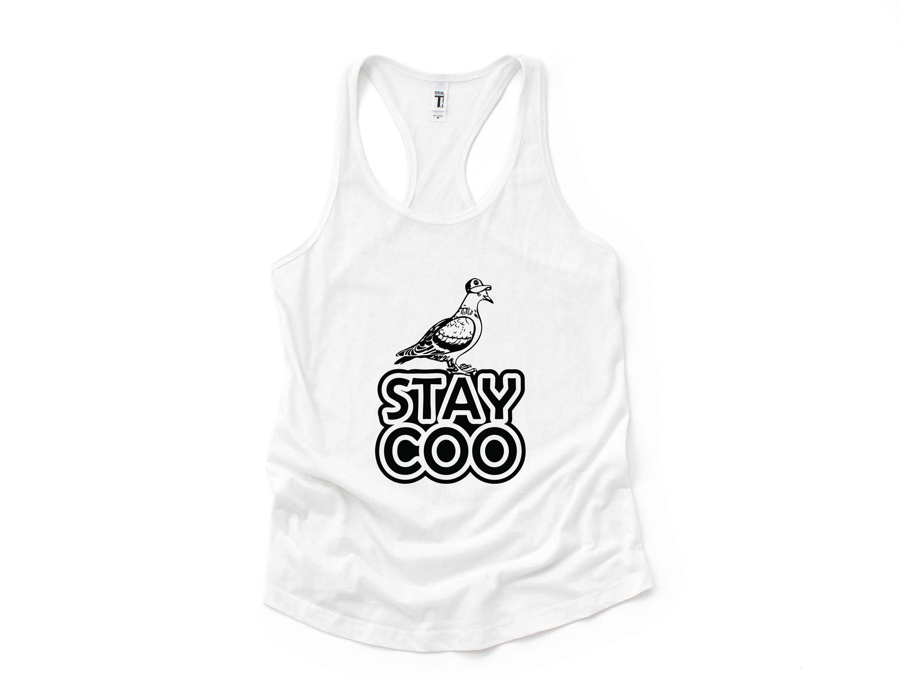 Stay Coo Tank Top, Bird Lovers Tank Top, Funny Pigeon Tank Top, Cool Bird Tank Top, Gifts For Bird Lovers