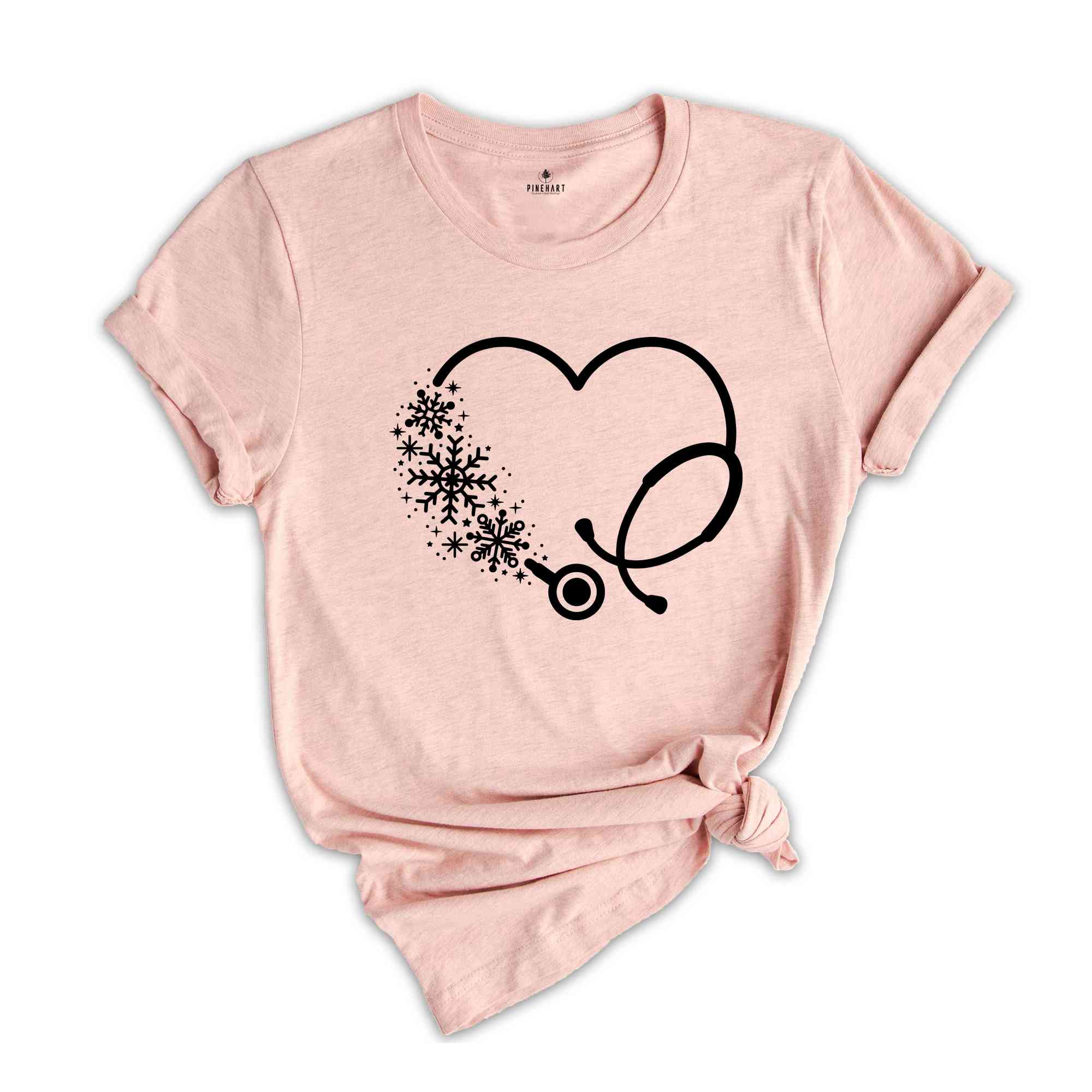 Stethoscope Christmas Nurse T-Shirt, Nurse Christmas Shirt, Christmas Gift, 2025 Christmas Shirt, Christmas Nurse