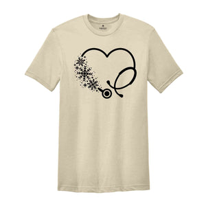 Stethoscope Christmas Nurse T-Shirt, Nurse Christmas Shirt, Christmas Gift, 2025 Christmas Shirt, Christmas Nurse