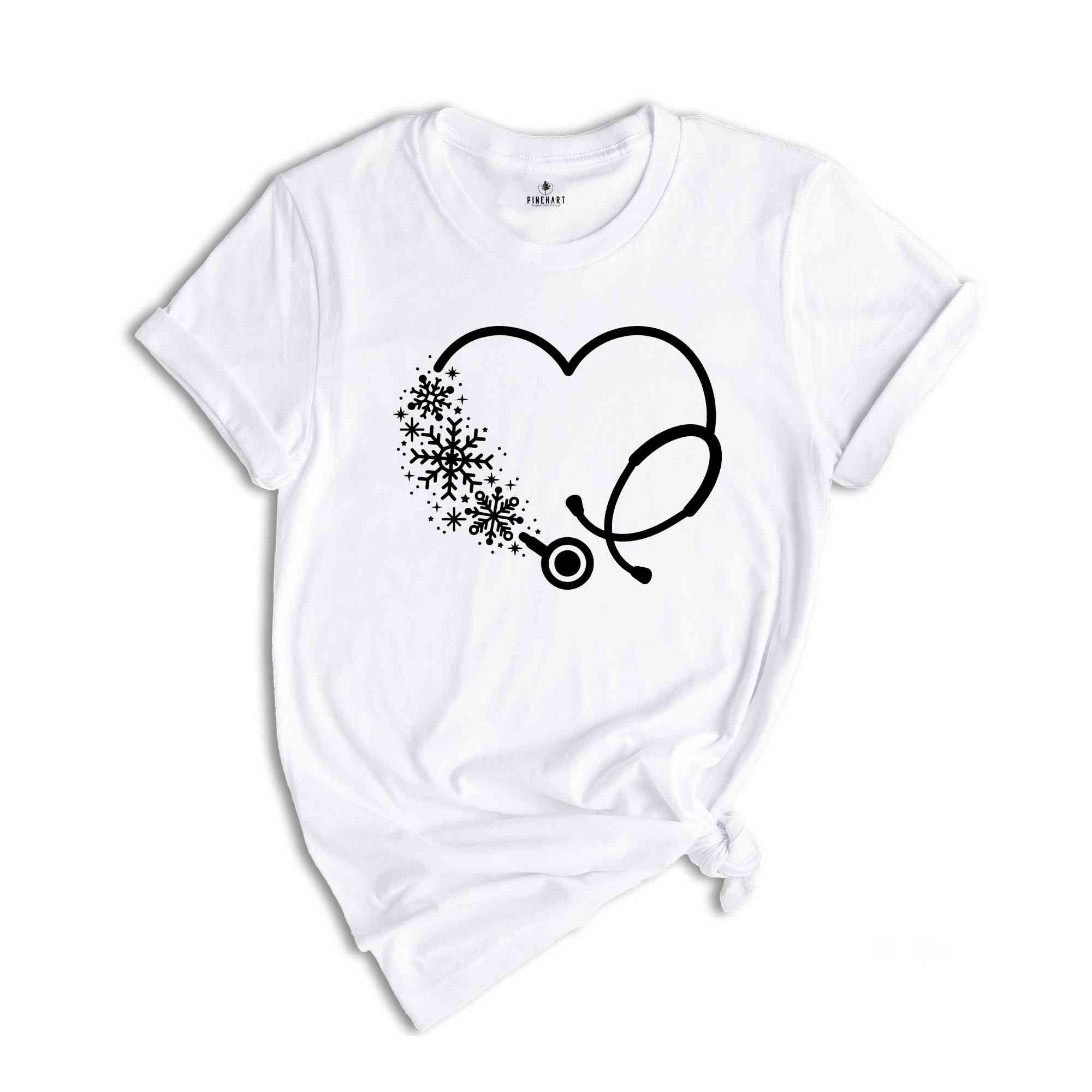 Stethoscope Christmas Nurse T-Shirt, Nurse Christmas Shirt, Christmas Gift, 2025 Christmas Shirt, Christmas Nurse