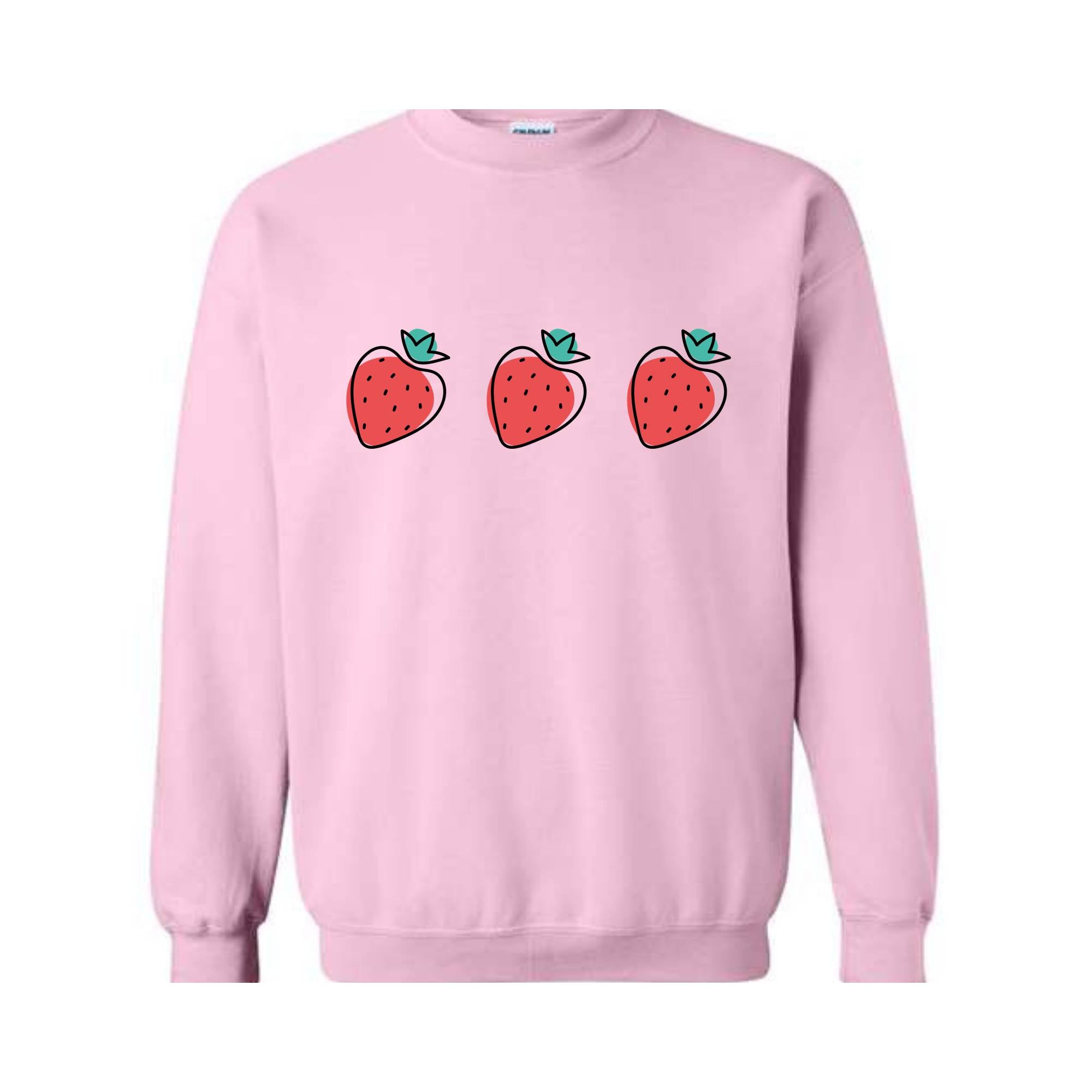 Strawberry Woman Sweatshirt, Strawberry Hoodie, Red Strawberry, Strawberry Gift For Women, Cute Strawberry Sweatshirt, Gardening Sweatshirt