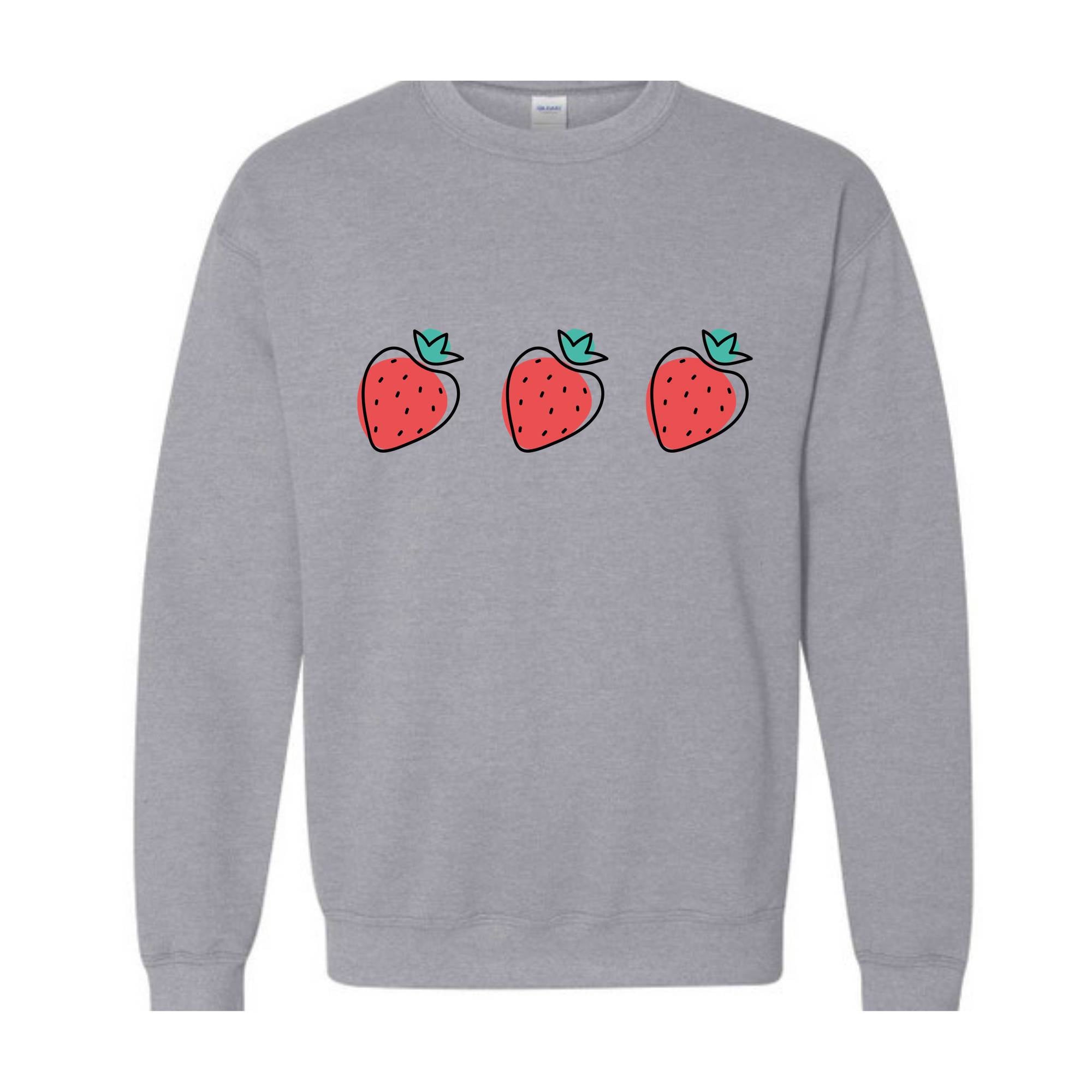 Strawberry Woman Sweatshirt, Strawberry Hoodie, Red Strawberry, Strawberry Gift For Women, Cute Strawberry Sweatshirt, Gardening Sweatshirt