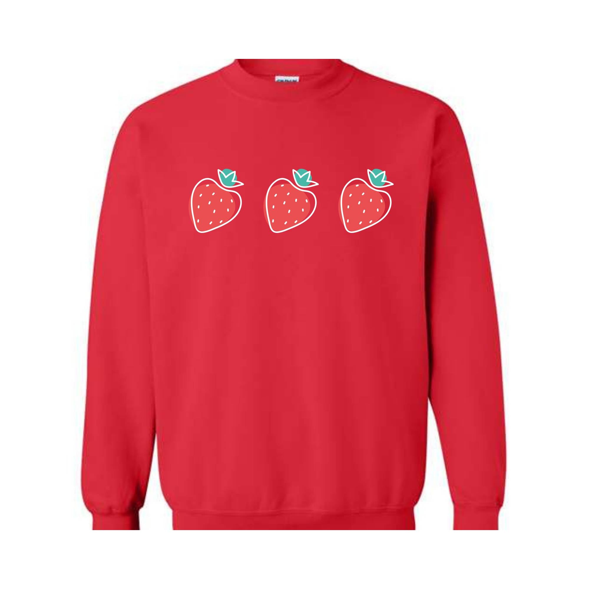 Strawberry Woman Sweatshirt, Strawberry Hoodie, Red Strawberry, Strawberry Gift For Women, Cute Strawberry Sweatshirt, Gardening Sweatshirt