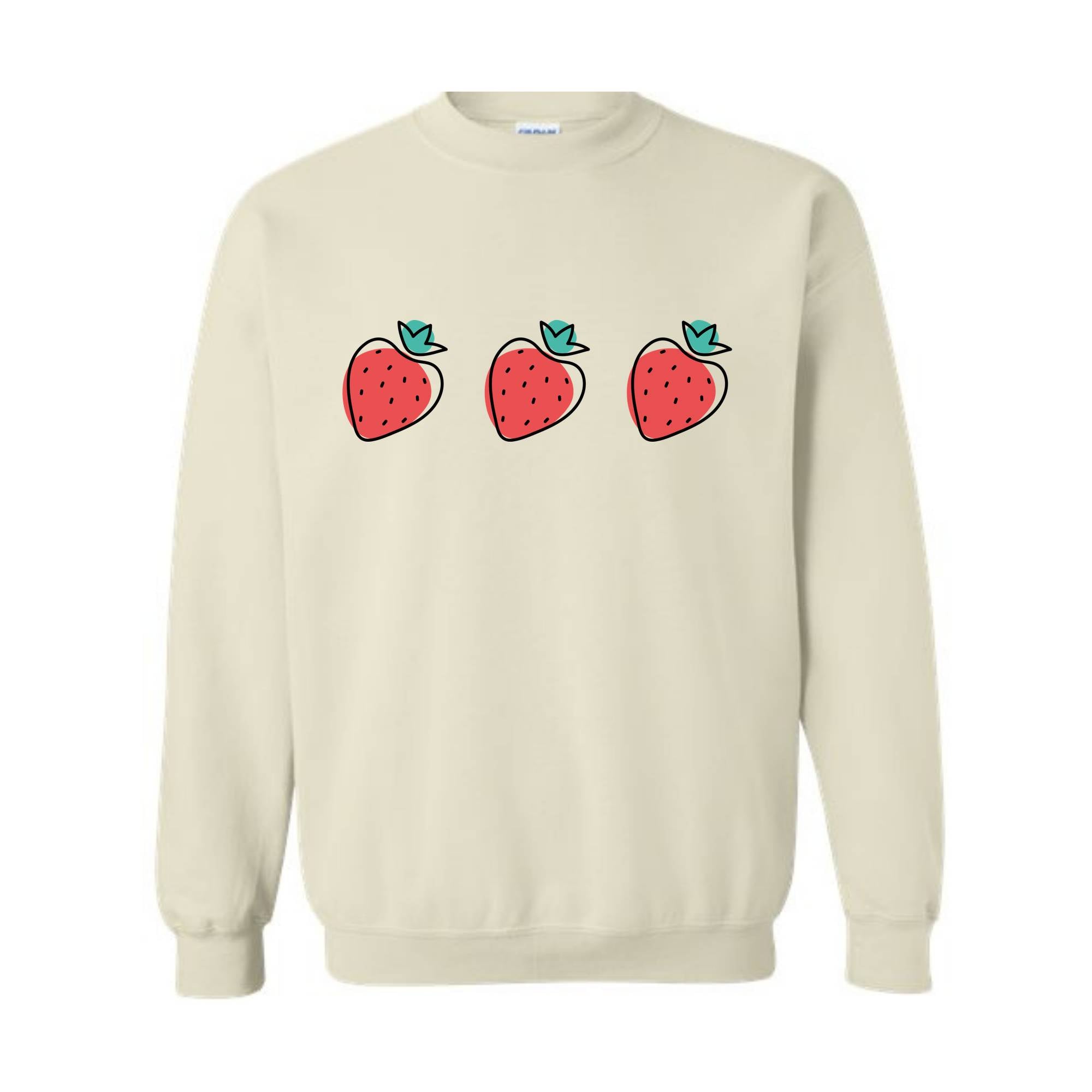 Strawberry Woman Sweatshirt, Strawberry Hoodie, Red Strawberry, Strawberry Gift For Women, Cute Strawberry Sweatshirt, Gardening Sweatshirt
