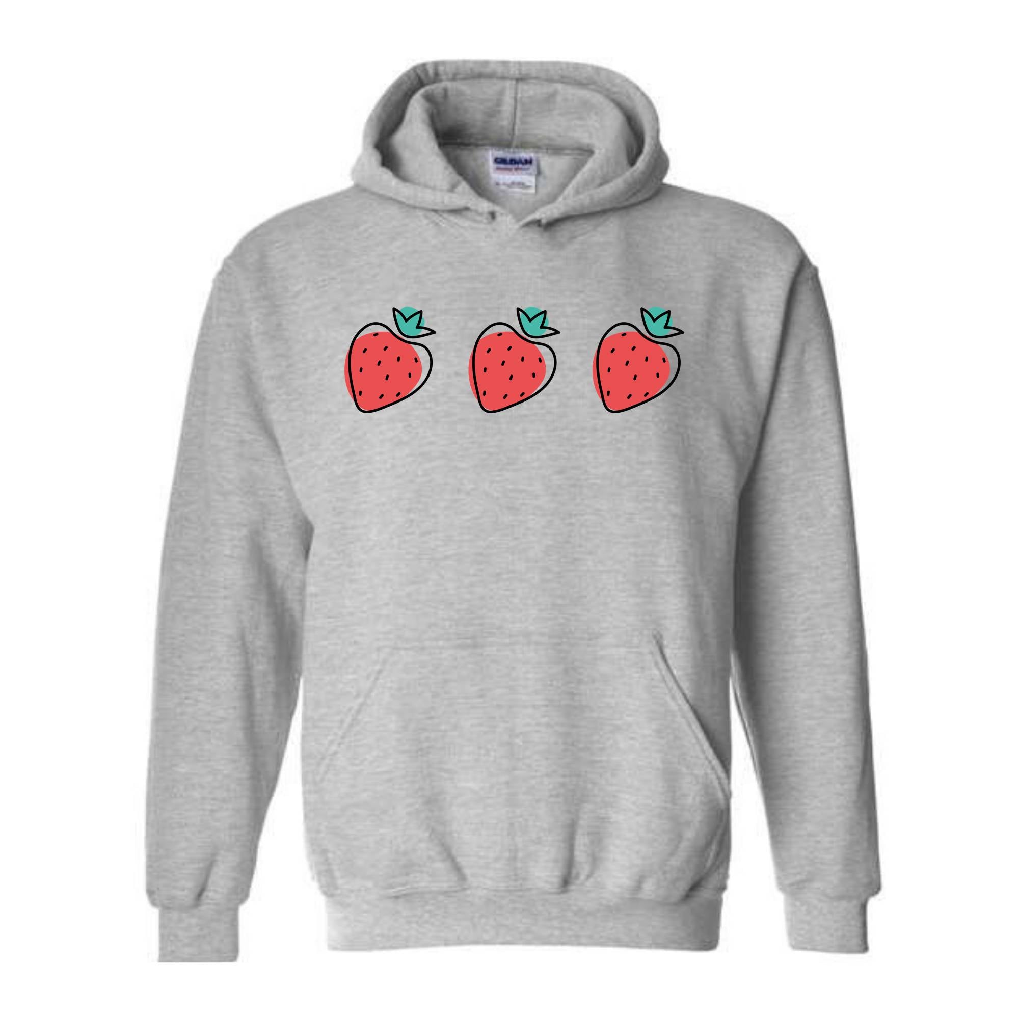 Strawberry Woman Sweatshirt, Strawberry Hoodie, Red Strawberry, Strawberry Gift For Women, Cute Strawberry Sweatshirt, Gardening Sweatshirt