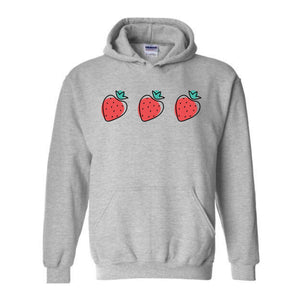 Strawberry Woman Sweatshirt, Strawberry Hoodie, Red Strawberry, Strawberry Gift For Women, Cute Strawberry Sweatshirt, Gardening Sweatshirt