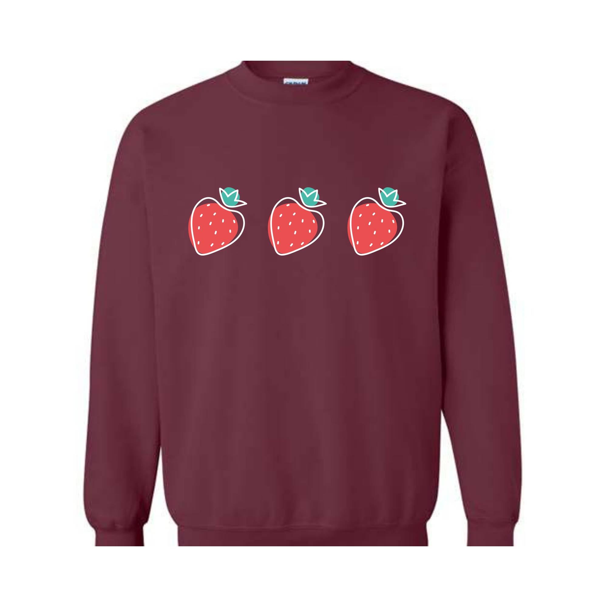 Strawberry Woman Sweatshirt, Strawberry Hoodie, Red Strawberry, Strawberry Gift For Women, Cute Strawberry Sweatshirt, Gardening Sweatshirt